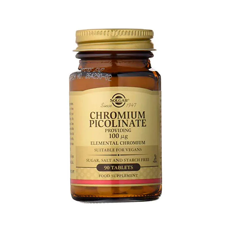Solgar Chromium Picolinate 100mcg 90 Tablets