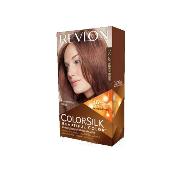 Revlon Colorsilk Sans Ammoniaque 55 Châtain Clair Roux