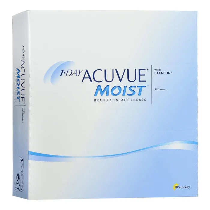Acuvue Moist 1-Day Contact Lenses -2.50 BC/8.5 90 Pack