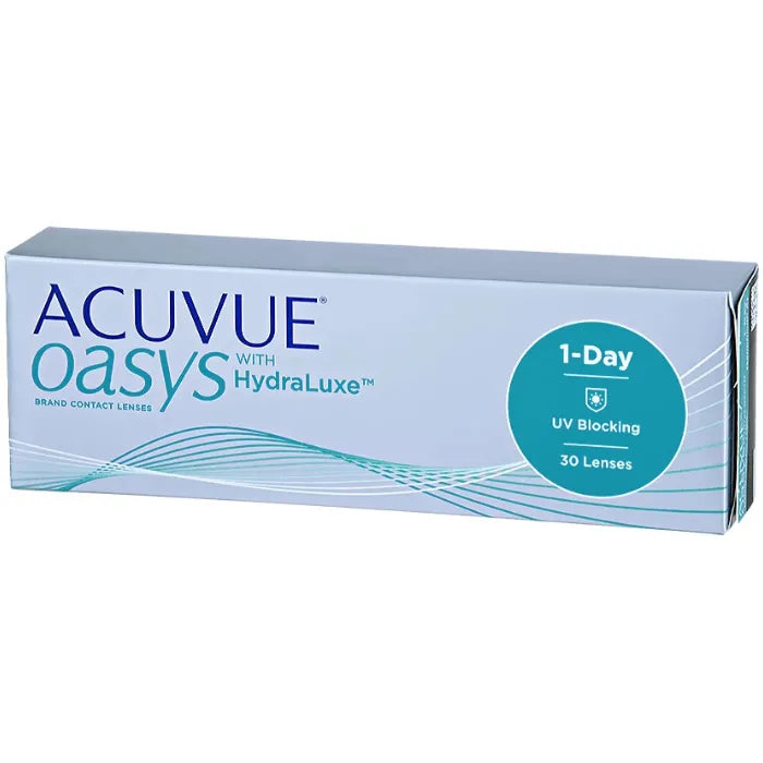 Acuvue Oasys Hydraluxe 1-Day Contact Lenses -4.00 BC/8.5 30 Pack