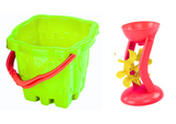 Ensemble de jouets de plage, seau, château, moulin, 9 pièces (2)