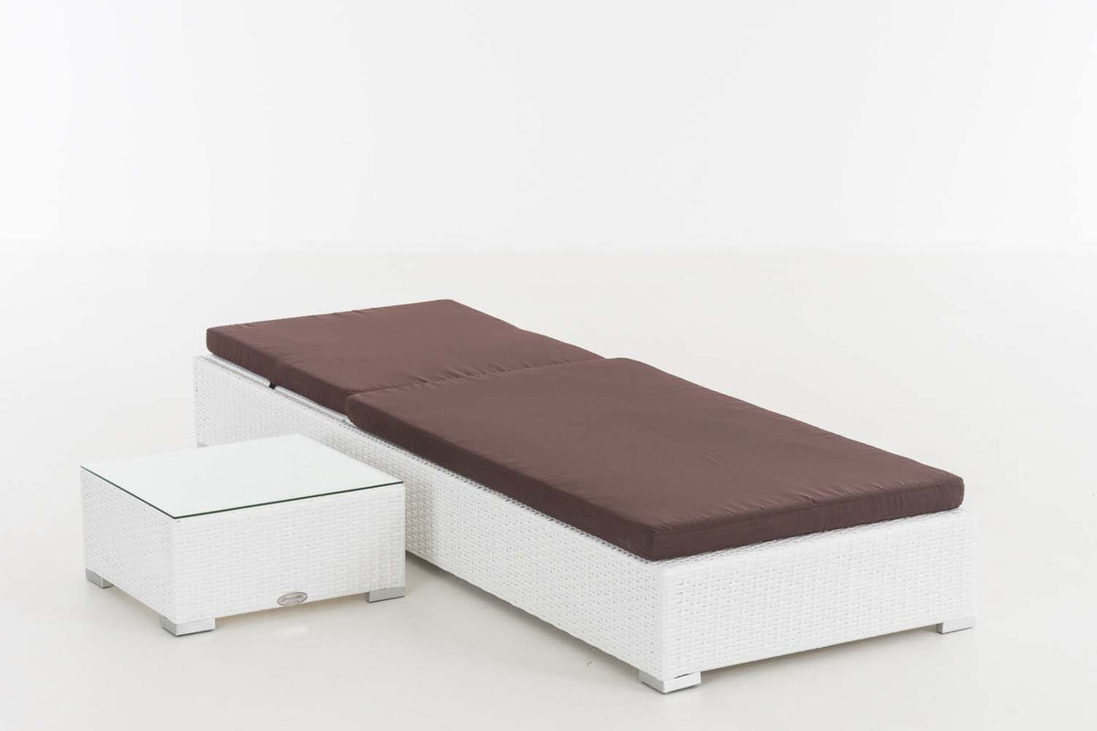 CLP Sonnenliege Nadi mit Tisch terrabraun – Produktabbildung 7