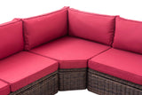CLP Ecksofa Tibera 5mm rubinrot – Produktabbildung 10