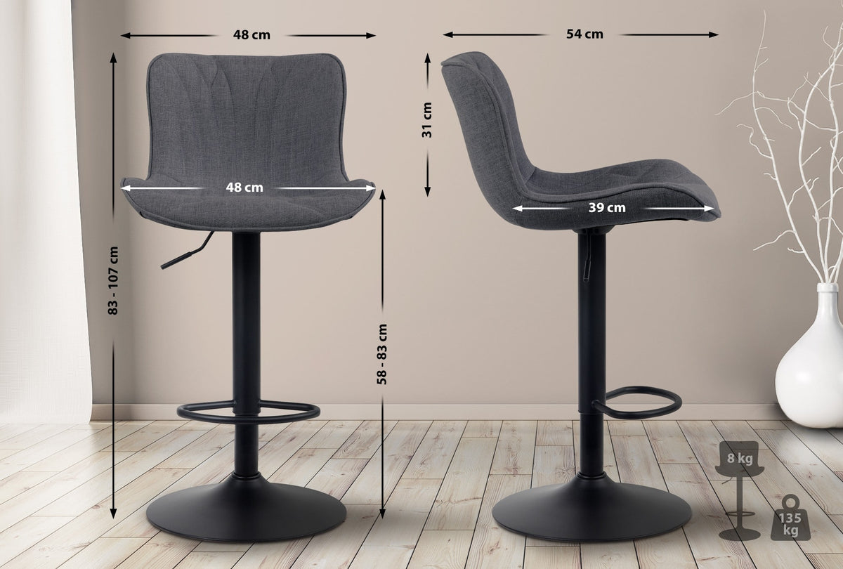 CLP 2er Set Barhocker Linus Stoff – Produktabbildung 10