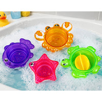 Bath toy pelican fish starfish turtle crab water game toys (4)