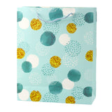 Gift bag polka dot pattern gold pastel 32 × 26 × 10 cm (5)