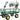 Foldable garden transport wagon, steel trailer, 200 kg