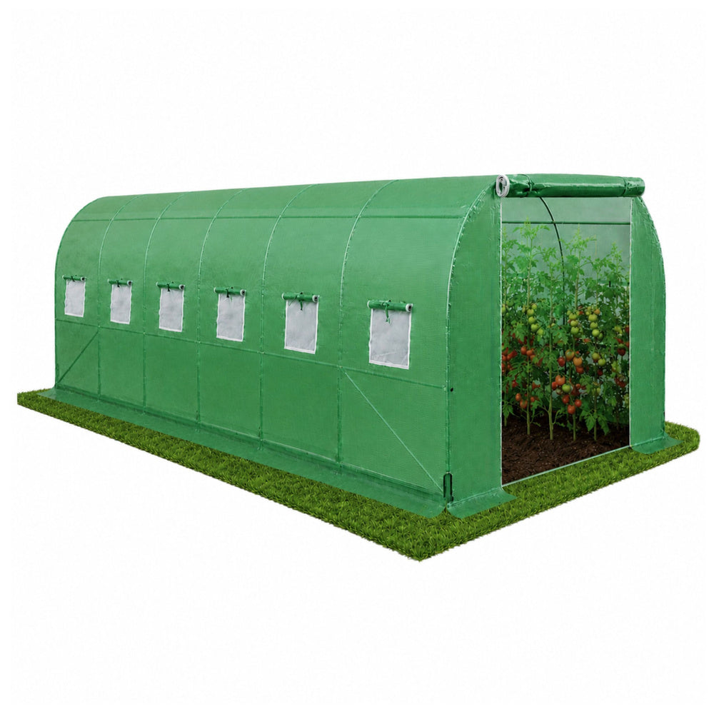 Foil Tunnel Garden Greenhouse PRO Frame 25 mm 12 x 3 x 2 m 36 m² (2)