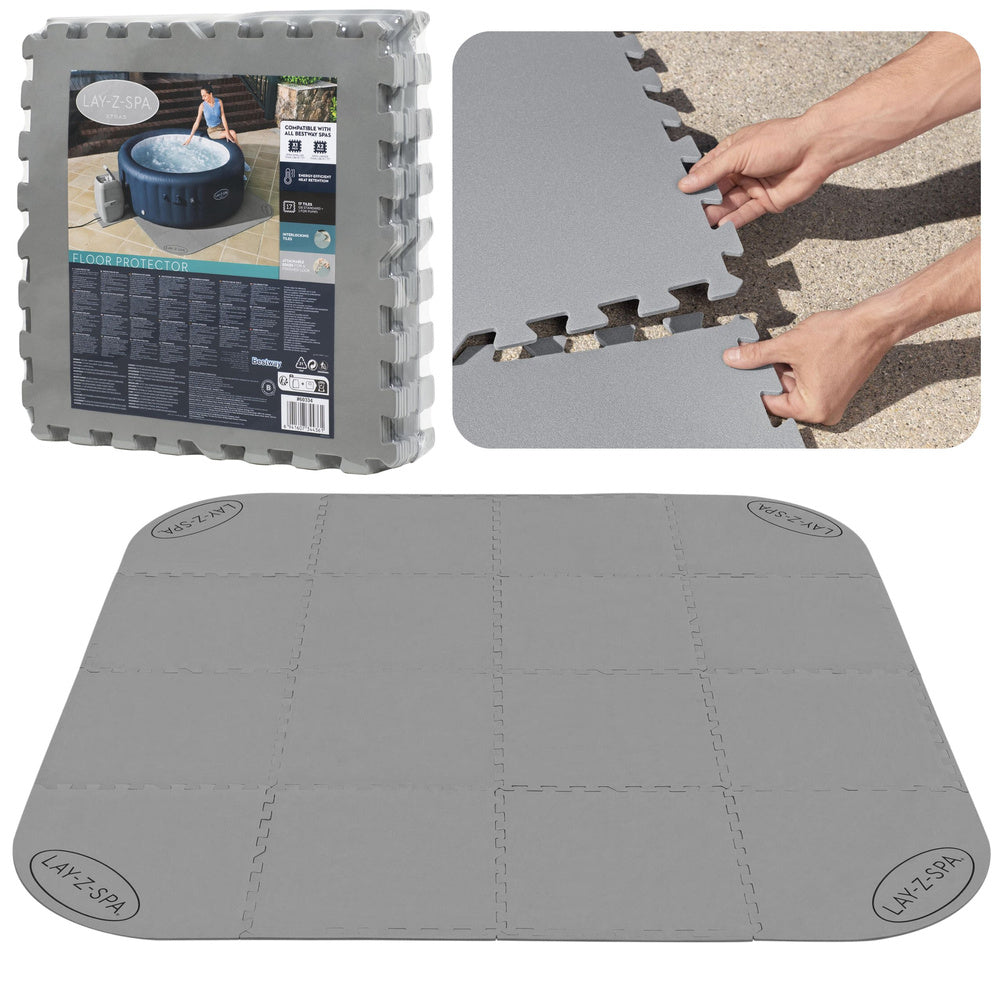 Lay-Z-Spa skumgulvmåtte til spabade 196 x 196 cm Bestway 60334