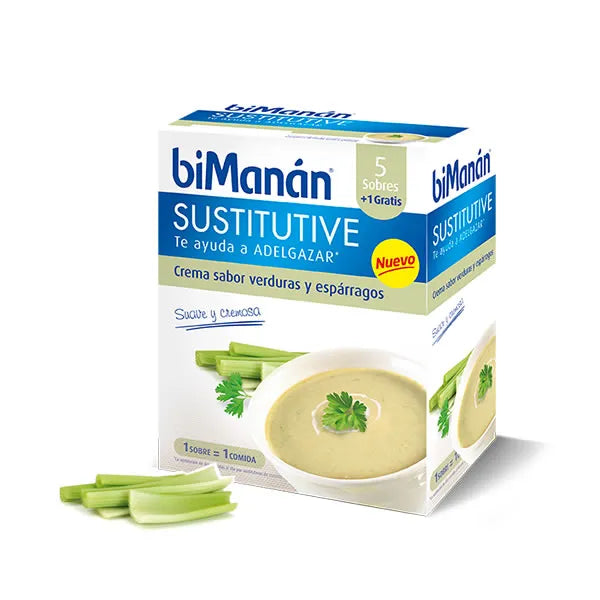 Bimanán Meal Replacement Vegetable Cream and Asparagus 5x1 units 330g