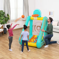 Oppusteligt havespil 3-i-1 basketball-kastemål Bestway 52813 (6)