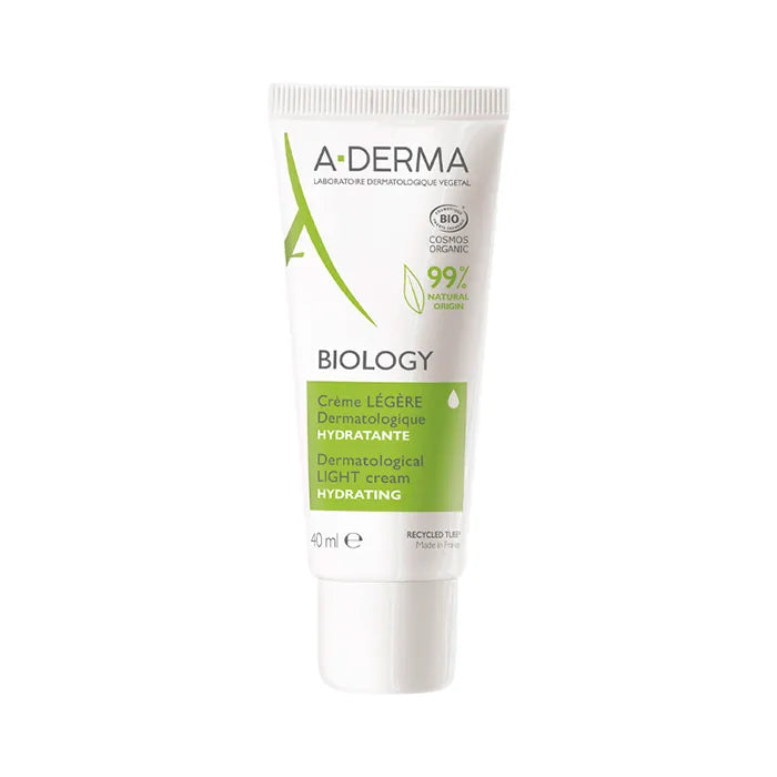 A-Derma Biology Crème Légère Dermatologique Hydratante 40 ml