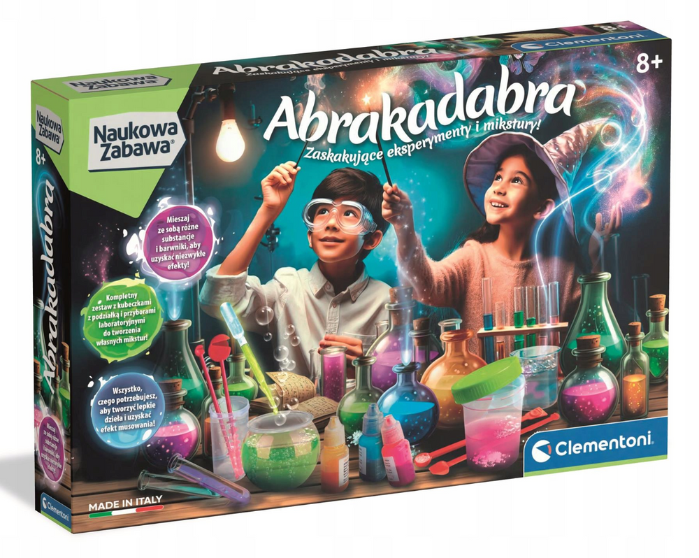 Abrakadabra kemi-videnskabssjov på polsk Clementoni 50437