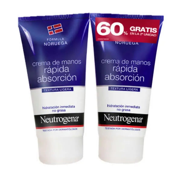 Crema Mani Assorbimento Rapido Neutrogena 2x75ml