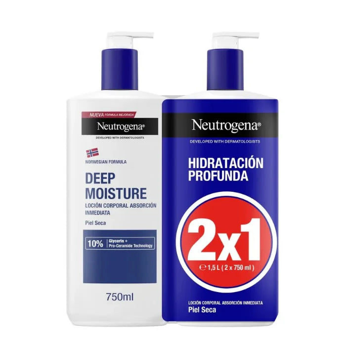 Neutrogena fugtighedslotion 2x750ml