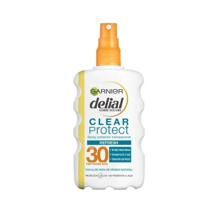 Delial Clear Protect Transparent beskyttelsesspray SPF30 200ml