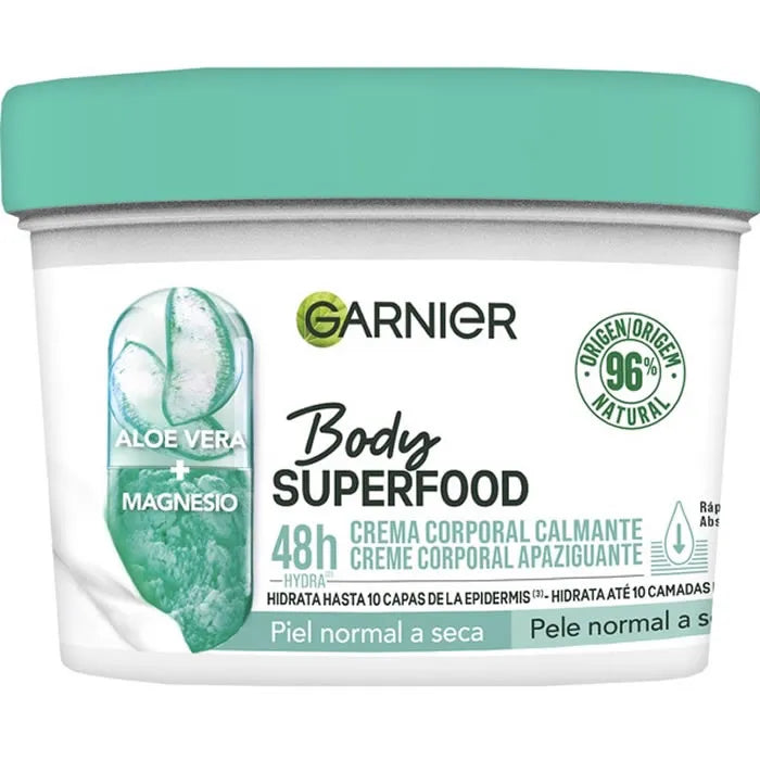 Crème corps apaisante Garnier Body Superfood Aloe Vera 380 ml