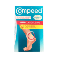Lot économique de pansements pour ampoules Compeed format moyen 10 unités – emballage