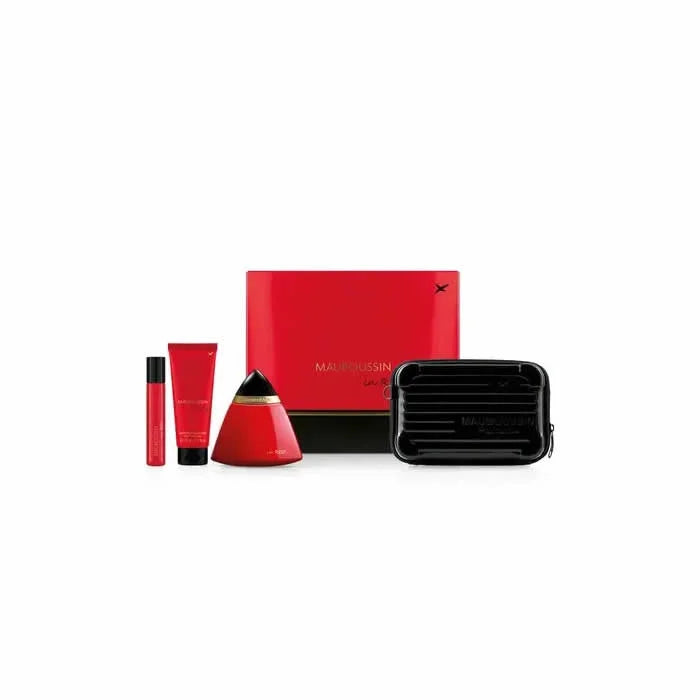 Mauboussin In Red Eau de Parfum Spray 100ml 4-Piece Set