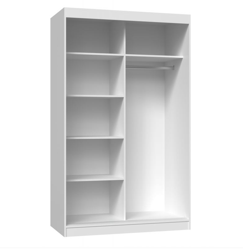 Kleiderschrank Iga 120 A/B WEISS – Produktabbildung 2