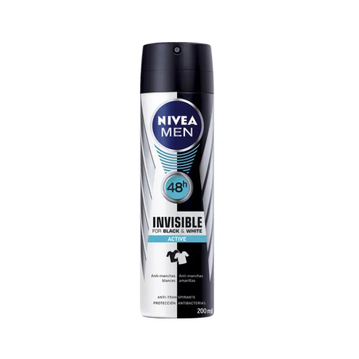 Nivea Men Invisible For Black & White Active Deodorant Spray 200ml