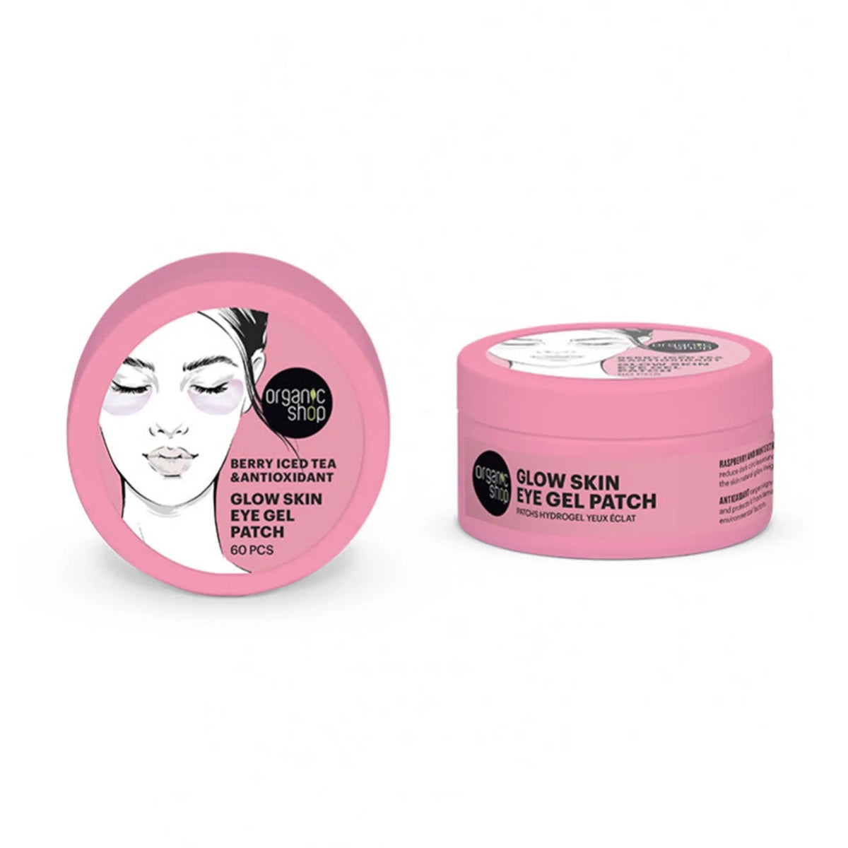 Organic Shop Berry Iced Tea Glow Skin Eye Gel 60pcs