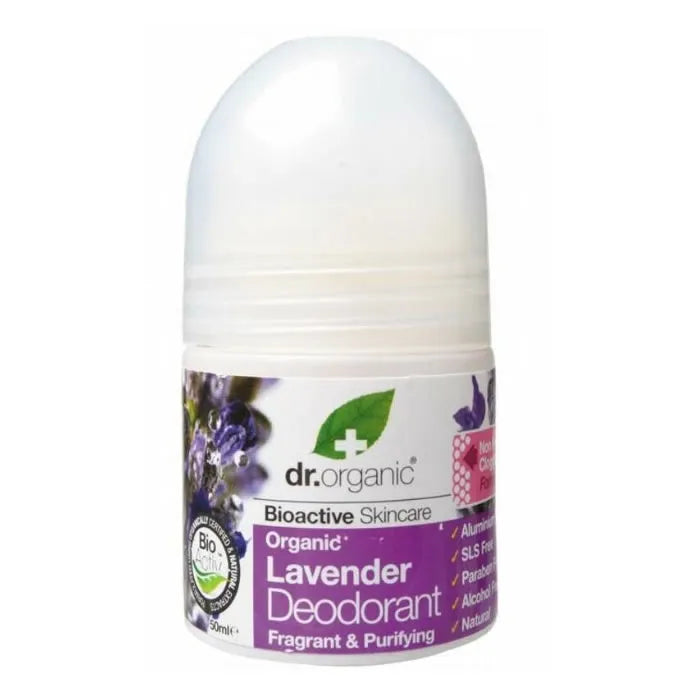 Dr. Organic Lavender Deodorant Roll-On 50ml