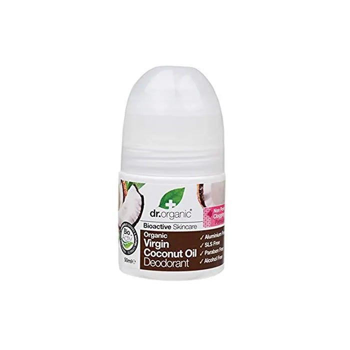 Dr Organic Virgin Coconut Oil Deodorant Roll-On 50ml