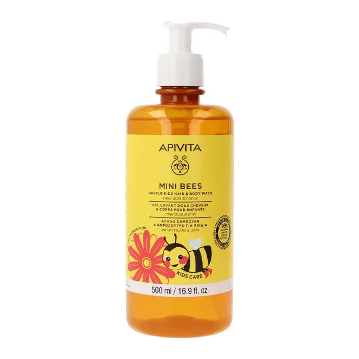 Apivita Mini Bees Gentle Gel for Babies Calendula & Honey 500ml