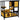 Katzehus kattehytte kattehule, vejrbestandig, 1 rampe, 1 platform, 84,5 x 60 x 88 cm, grøn + natur