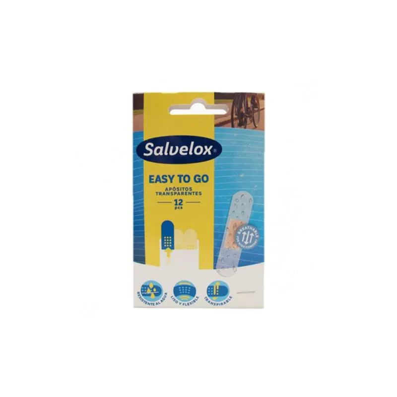 Salvelox Easy to Go Transparent Plasters 12 Units
