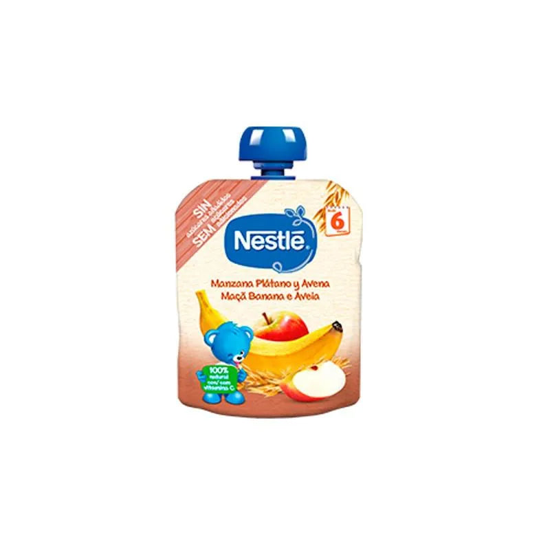 Nestlé Gourde Pomme, Banane et Avoine 6m 90g