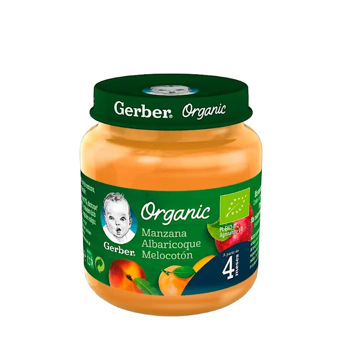 Gerber Organic Mela Albicocca Pesca 125g