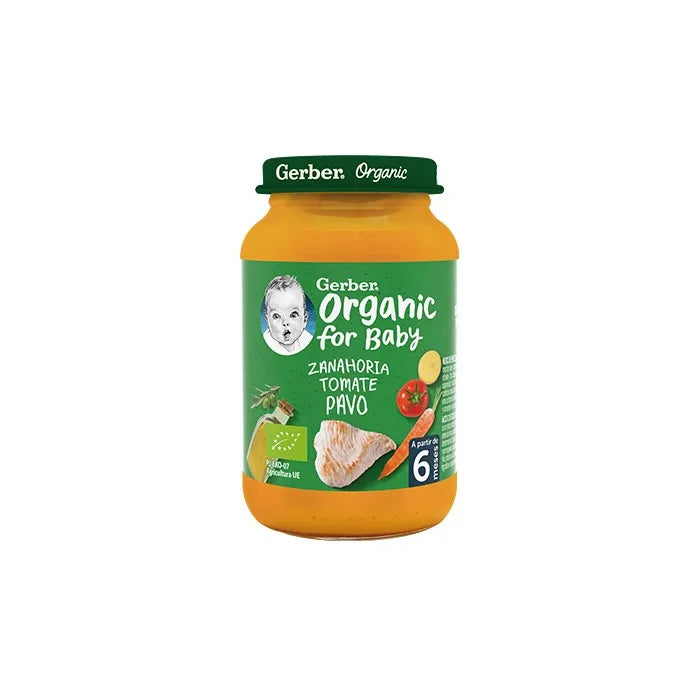 Gerber Biologico Carota-Pomodoro-Tacchino 1PZ 190g