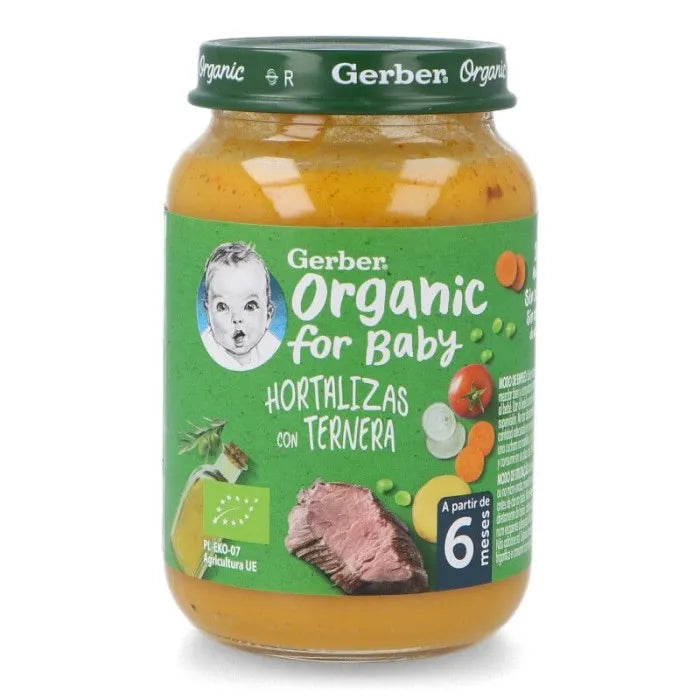 Gerber Organic Verdure e Vitello 1U 190g