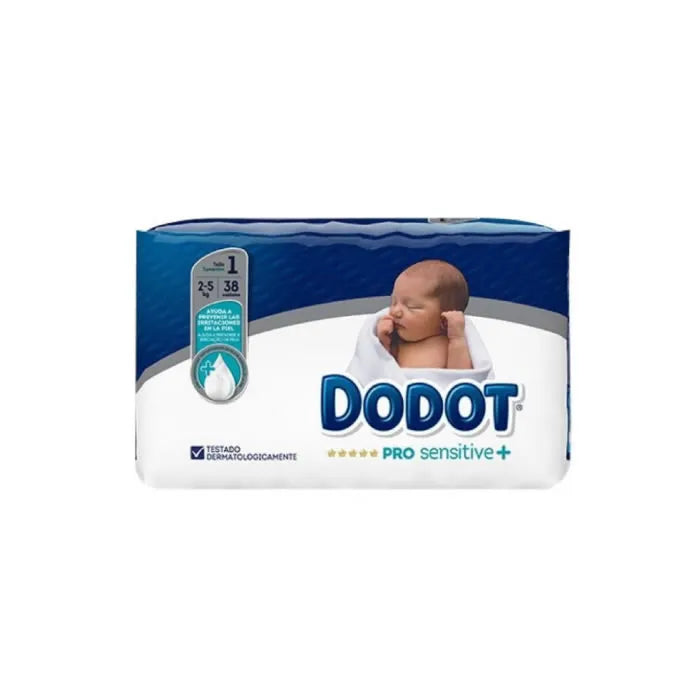 Dodot Pro Sensitive+ T-1 38 unités