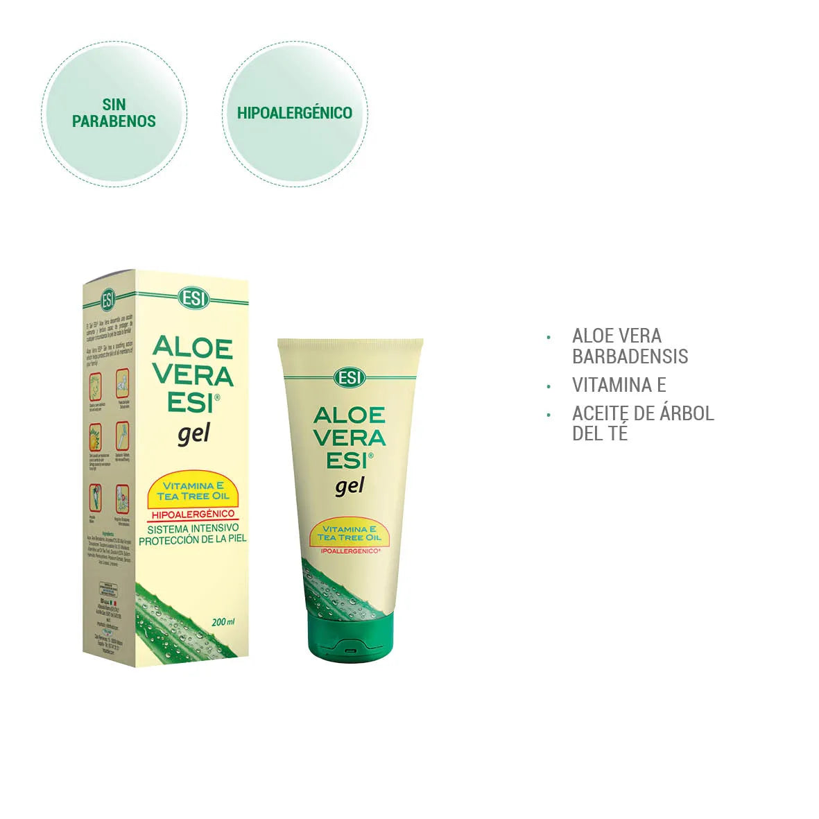 ESI Aloe Vera Gel med Tea Tree 200 ml