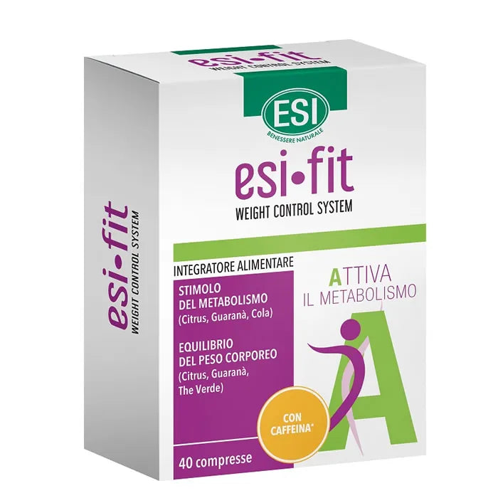 Esi Fit Aktiveret stofskifte kosttilskud med koffein 40 tabletter