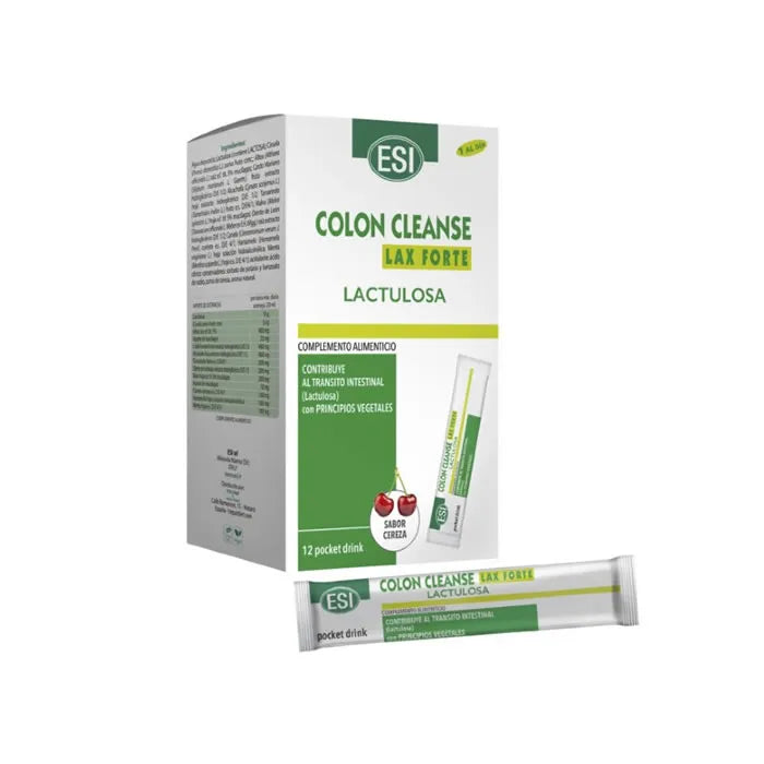 Esi Colon Cleanse Lax Forte Lactulose Pocket Drink 12 enheder