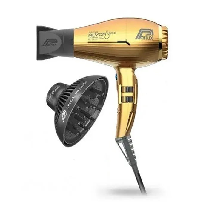 Parlux Alyon Gold Hair Dryer + Diffuser
