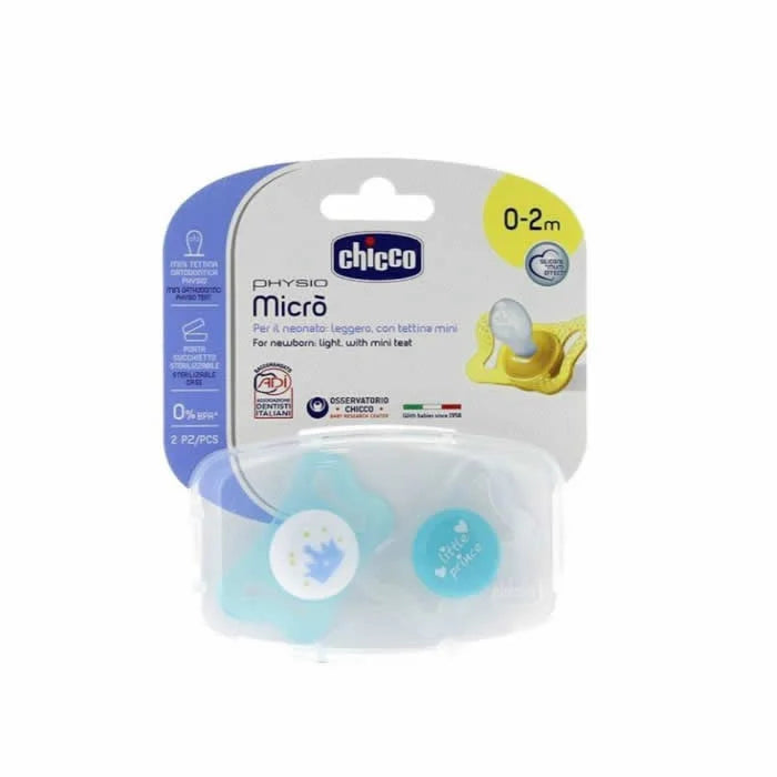 Sucette Chicco Physio Micro 0-2m 2 unités