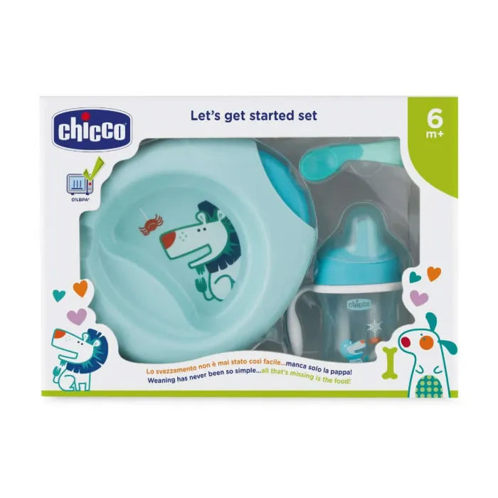 Chicco Let's Get Started 6m+ Blue Set 3 Items