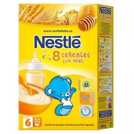 Bouillie aux 8 céréales, miel et bifidus 600g Nestlé