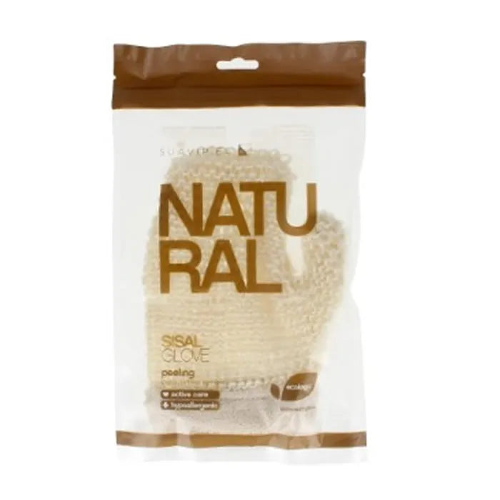 Suavipiel naturlig sisal 100% økologisk handske
