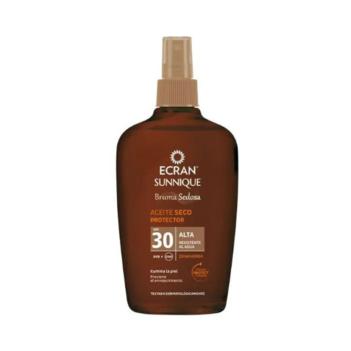 Écran Sunnique Brume Soyeuse Huile Sèche Protectrice SPF30 100ml