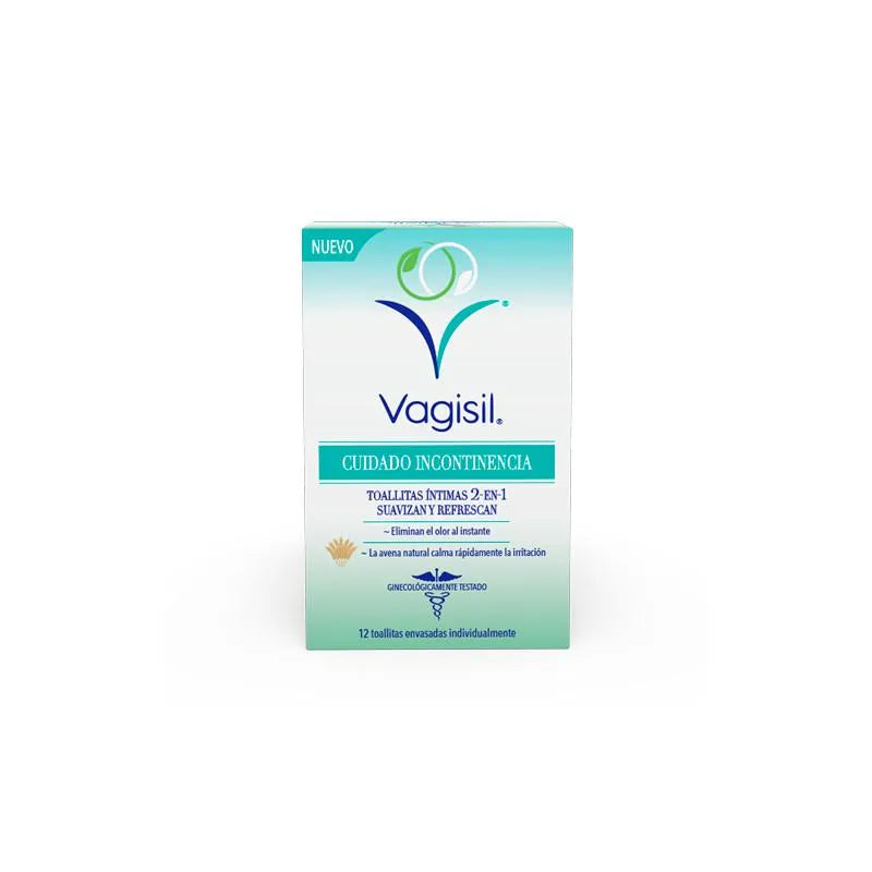 Salviettine intime Vagisil Incontinence Care 12 pezzi