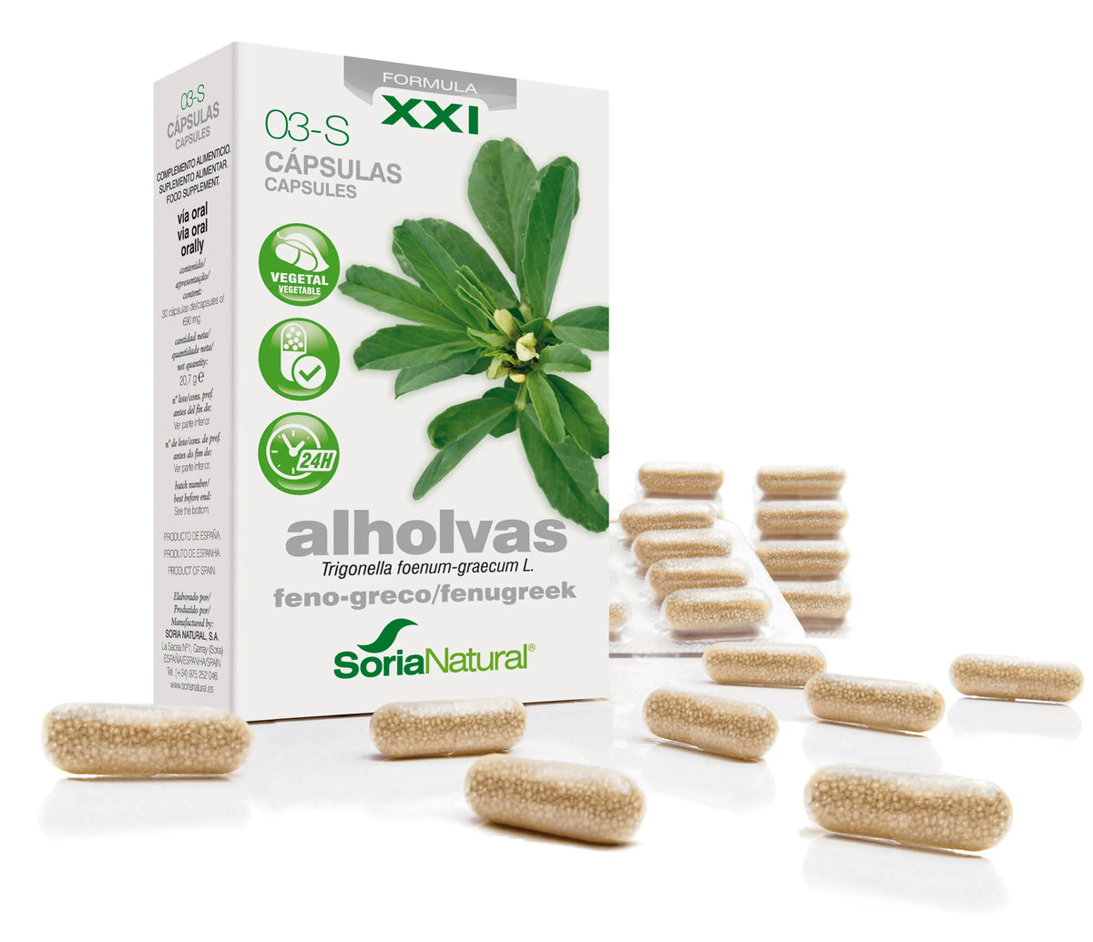 Soria 3-S Alholvas 690 mg 30 gélules à libération prolongée