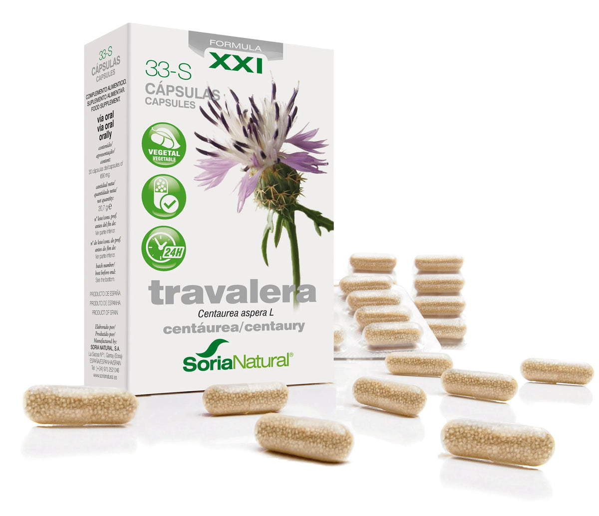 Soria 33-S Travalera 200 mg 30 gélules