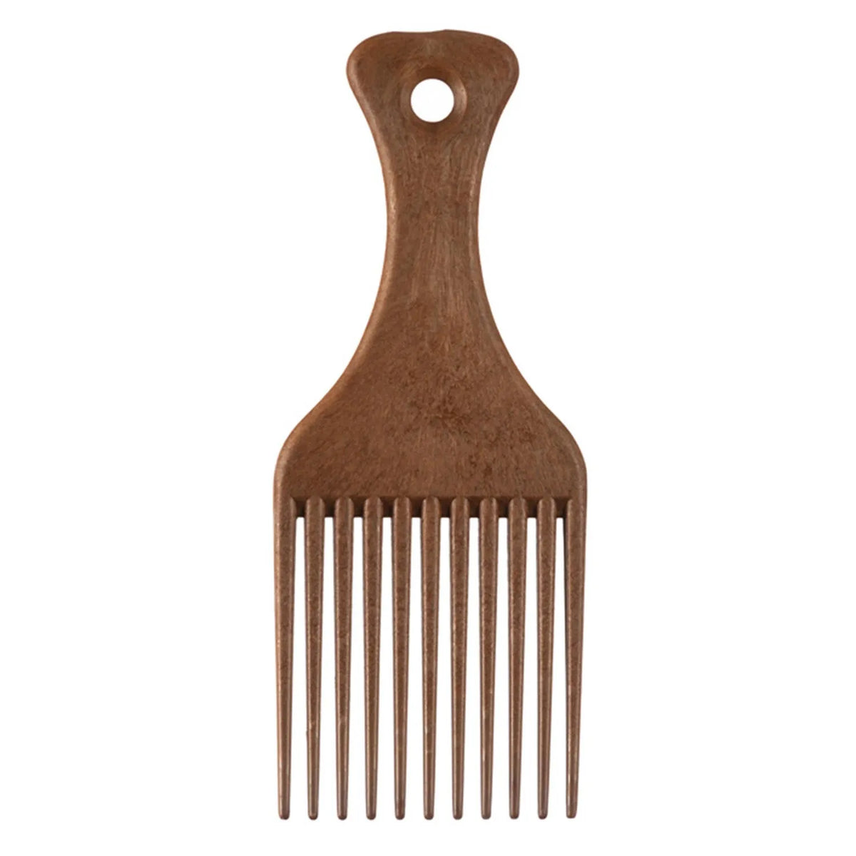 Eurostil Pettine afro in legno a denti medi 11 punte 1pz