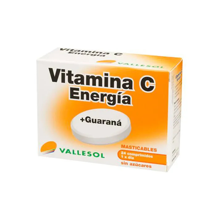 Vallesol Vitamine C + Guarana 24 Comprimés